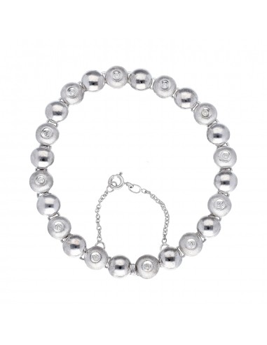 Pulsera Reviere de oro blanco 18K con...