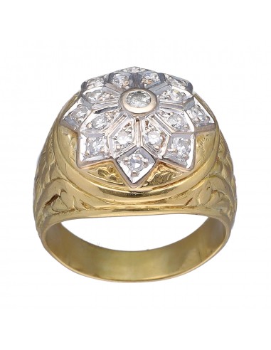 Anillo de Oro amarillo y blanco 18K...