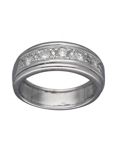 Anillo de Oro blanco con diseño...