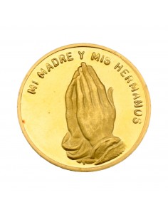 Moneda religiosa oro...