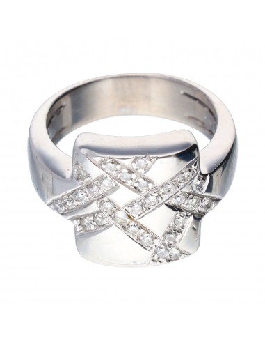18 quilates Oro, Oro blanco - Anillo...