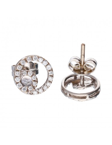 Pendientes de oro blanco 18 kl...