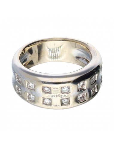 18 quilates Oro blanco - Anillo -...